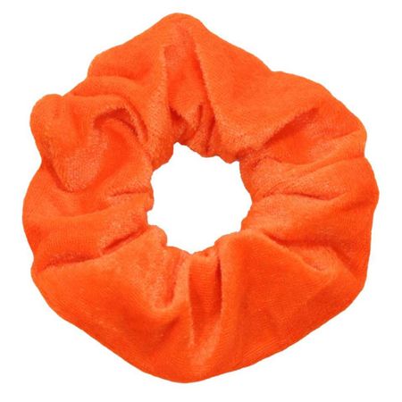 Orange Velvet Scrunchie