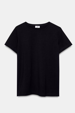 Базовая футболка с круглым вырезом черный цвет - Denim LIME