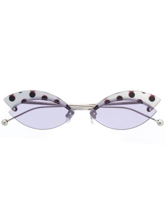 Fendi Eyewear Cat Eye Sunglasses FF0370S Purple | Farfetch