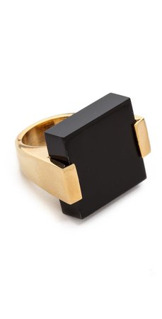 gold black ring