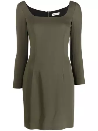 There Was One long-sleeve square-neck Dress - Farfetch