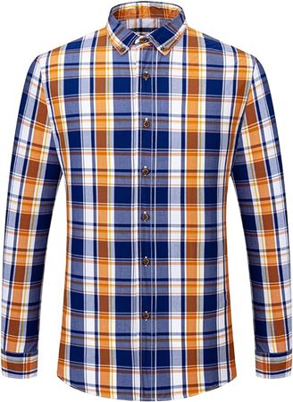 JEKE-DG Cotton Stripe Shacket Casual Button Down Shirt Long Sleeve Tshirt Lapel Collar Clothes Oversize Graphic Tee Loose Top at Amazon Men’s Clothing store