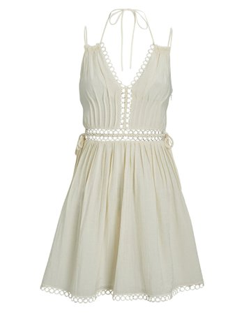 Jonathan Simkhai Trista Summer Lace-Up Mini Dress | INTERMIX®