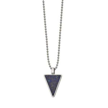 Fashiontage - Lapis Triangle 22in Necklace - 946654904381