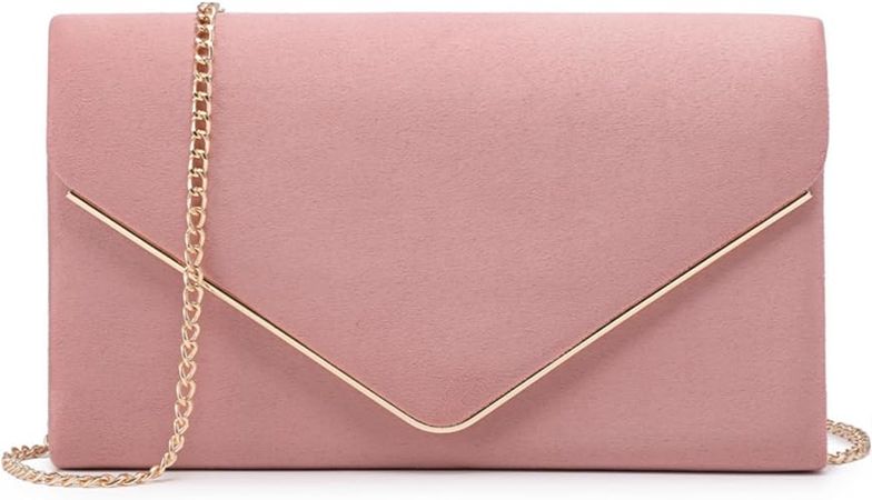 Dasein Women's Evening Clutch Bags Formal Party Clutches Wedding Purses Cocktail Prom Clutches (Pink): Handbags: Amazon.com
