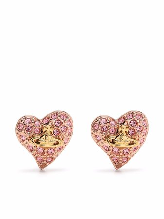 Vivienne Westwood heart-shaped Orb Earrings - Farfetch