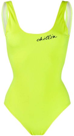 Chillin slogan swimsuit