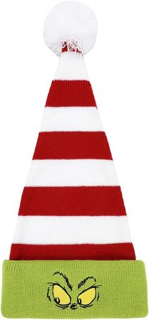 Bioworld The Grinch Adult Christmas Santa Hat (One Size) Multicolored at Amazon Men’s Clothing store