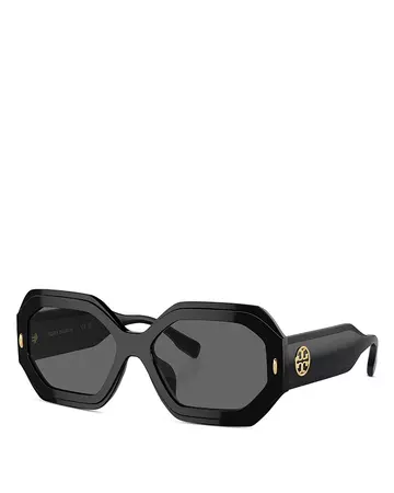 Tory Burch TY7192U Round Sunglasses, 55mm | Bloomingdale's