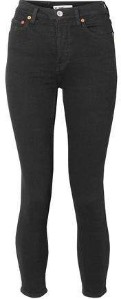 Ultra Stretch High-rise Ankle Crop Skinny Jeans