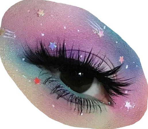 pastel galaxy eye