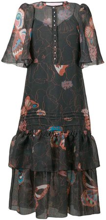 butterfly print dress