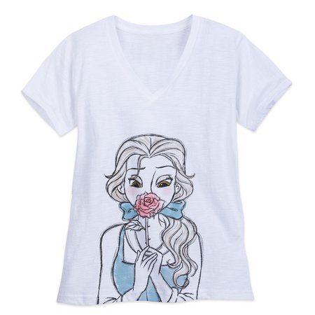 Belle V-Neck T-Shirt for Women | shopDisney