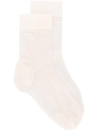 Heron Preston Sheer Ankle Socks HWRA006R209240072626 Pink | Farfetch