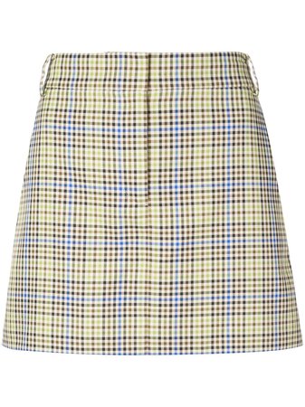 Tibi Checked Mini Skirt - Farfetch