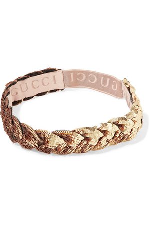 Gucci | Braided sequined tulle headband | NET-A-PORTER.COM