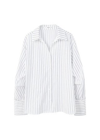 MANGO Stripe-patterned shirt