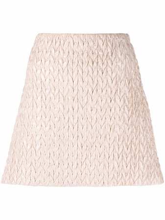 Miu Miu Quilted A-line Skirt - Farfetch
