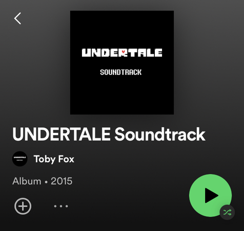undertale soundtrack album cover spotify