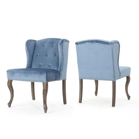Niclas New Velvet Accent Chair (Set of 2) - Christopher Knight Home : Target
