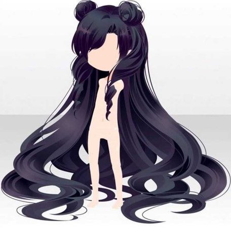 anime black hair
