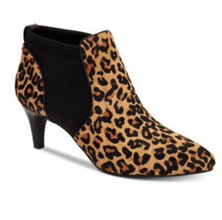 Alfani Womens Hazzel Pointed Toe Ankle Fashion Boots, Leopard