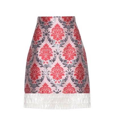 Renzie brocade and translucent skirt