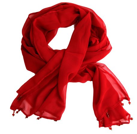 red sheer scarf - Google Search