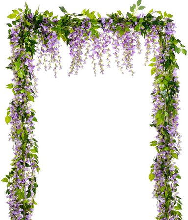 Purple Wisteria Artificial Flowers Garland | Etsy
