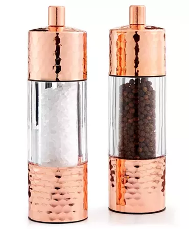 Martha Stewart Collection Hammered Copper Salt & Pepper Grinders, Created for Macy's & Reviews - Kitchen Gadgets - Kitchen - Macy's