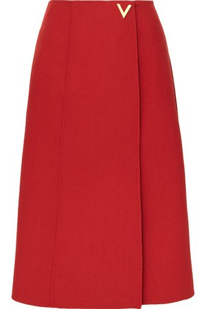 Valentino | Embellished wool wrap skirt | NET-A-PORTER.COM