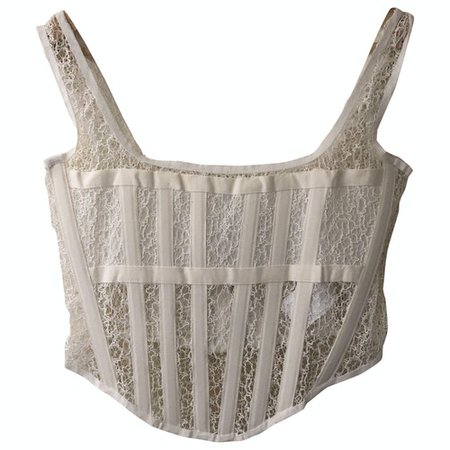 Lace corset Dion Lee White size S International in Lace - 11522878