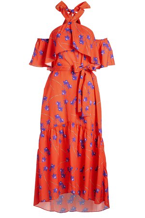 Off-Shoulder Printed Dress Gr. UK 6