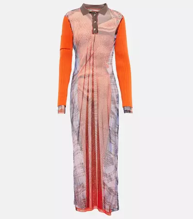 X Jean Paul Gaultier Trompe L Oeil Maxi Dress in Orange - Y Project | Mytheresa