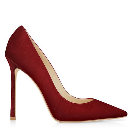 Jimmy Choo, Made-to-Order Romy 110 Closed Pumps In Red Crocodile 110mm High Heel