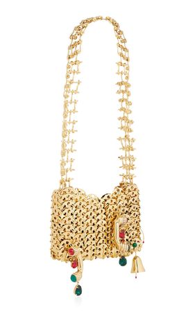 1969 Nano Gold-Tone Embellished Bag By Rabanne | Moda Operandi