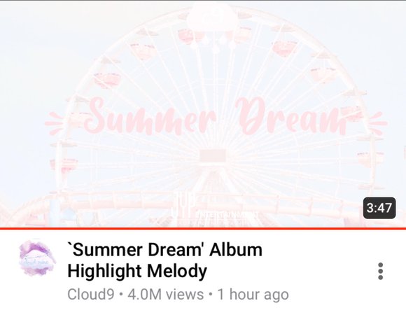 summer dream highlight melody