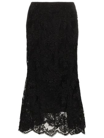 Simone Rocha Tulip black lace skirt $1,345 - Buy Online AW18 - Quick Shipping, Price