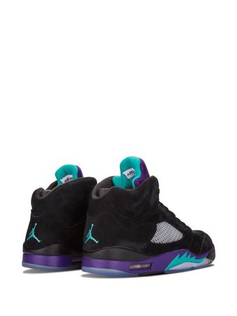 Retro Black Grape Air Jordan 5 Sneakers