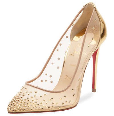 gold louboutin heels - Google Search