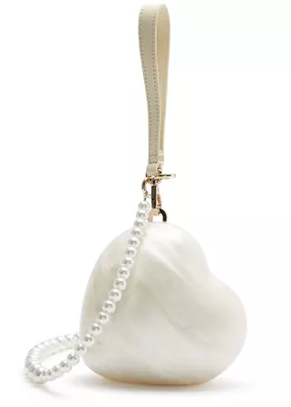 SIMONE ROCHA Heart faux pearl-embellished clutch - Harvey Nichols