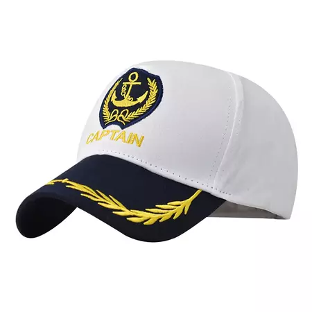 Adult Yacht Boat Ship Sailor Captain Costume Baseball Hat Cap Cotton Hat Admiral Baseball Caps Captains Hat For Men Boating - AliExpress