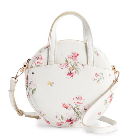 round floral purse
