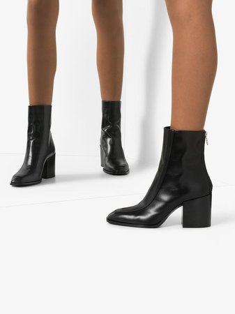 Aeyde Lidia 80Mm Leather Ankle Boots LIDIACALF Black | Farfetch