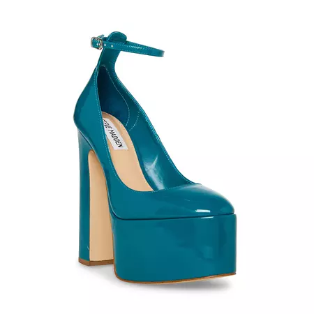 SKYRISE Teal Patent High Heel | Women's Platform Heel – Steve Madden