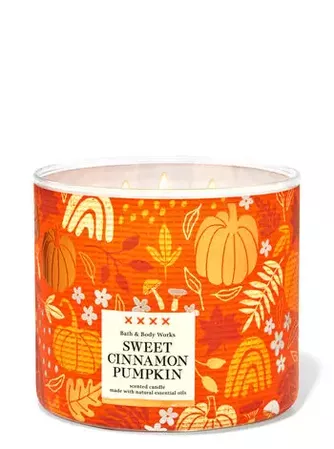 Sweet Cinnamon Pumpkin 3-Wick Candle | Bath & Body Works