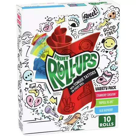 Fruit Roll-Ups Fruit Flavored Snacks Variety Pack Pouches - Walmart.com