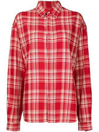 RtA check-pattern Longsleeved Shirt - Farfetch