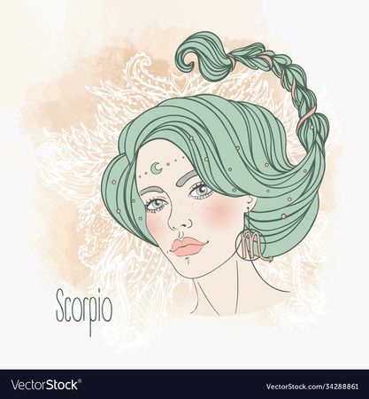 Zodiac scorpio sign Royalty Free Vector Image - VectorStock