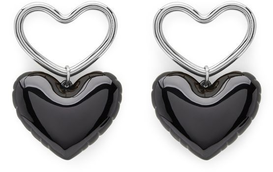 Heart charm earrings | NINA RICCI